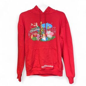 Disney Christmas red hoodie sweater size S